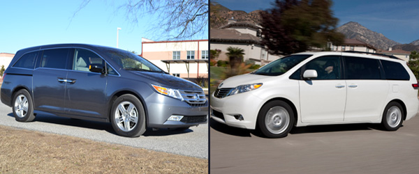 Comparison Review: 2011 Toyota Sienna XLE V6 vs. 2011 Honda Odyssey Touring