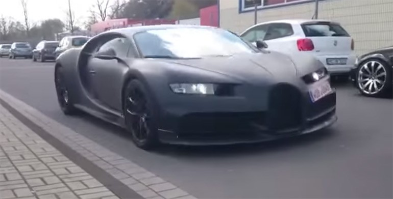 Son of a Veyron: Bugatti Chiron rolls by Preparing to Conquer All – Video
