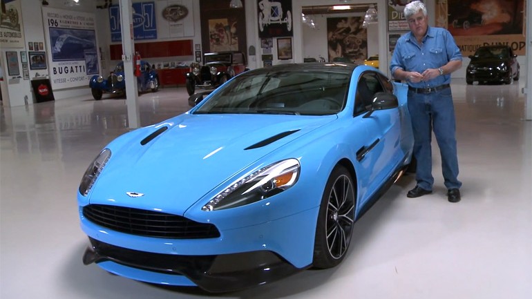 Jay Leno Welcomes 2014 Aston Martin Vanquish In His Garage: Video