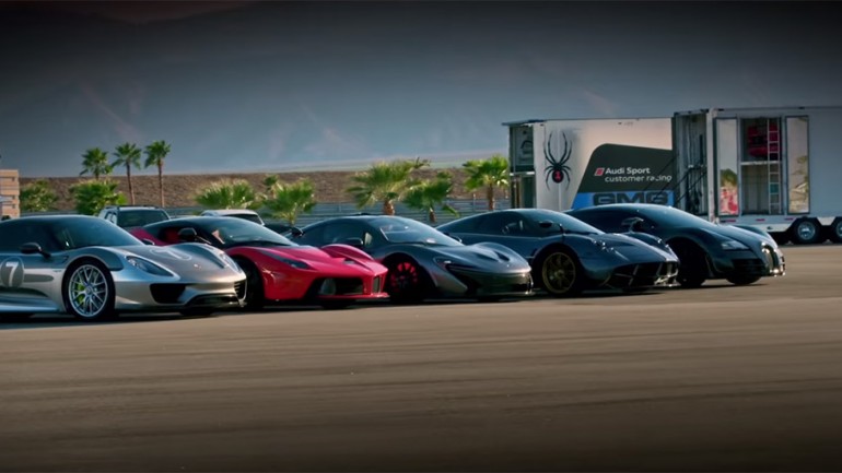 Hyper 5: The Meanest, Baddest Compete – LaFerrari vs Porsche 918 vs McLaren P1 vs Bugatti Super Sport vs Pagani Huayra – Video