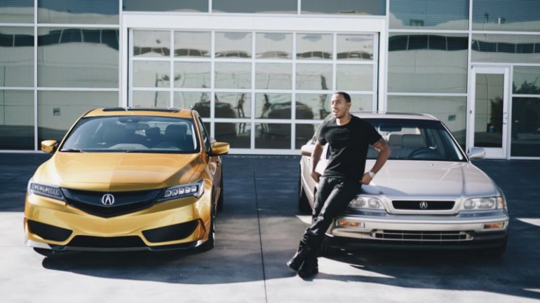 Acura Reunites Ludacris with his Restored 1993 Legend beside Galpin ILX at 2015 SEMA Show