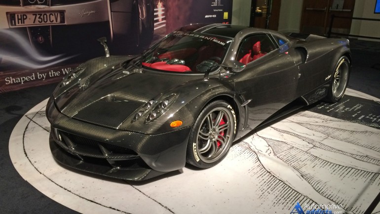 Carbon Fiber-Clad Pagani Huayra Makes Appearance at Miami Auto Show
