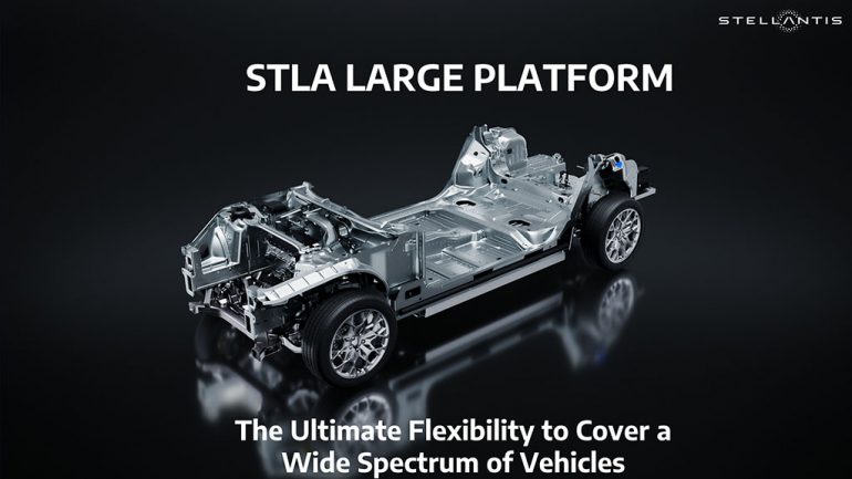 Stellantis Rolls Out BEV-native STLA Large Platform Touting 500-mile Range and Flexibility for Multiple Future Applications